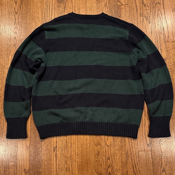Brandy Melville Brianna cotton Thick Striped Green and Blue Sweater s/m - Picture 6 of 7